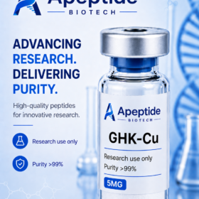 GHK-Cu peptide research vial