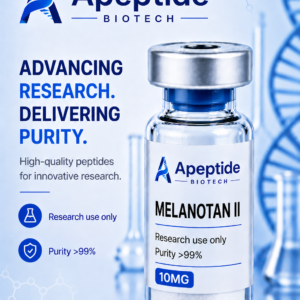 Melanotan II peptide vial for research