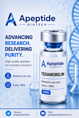 Tesamorelin peptide research vial
