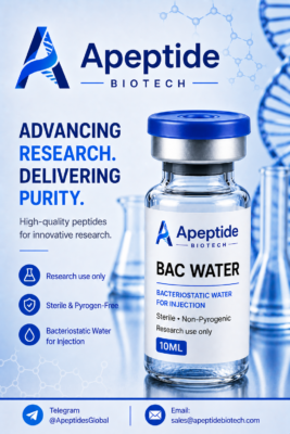Premium bac water for peptide research