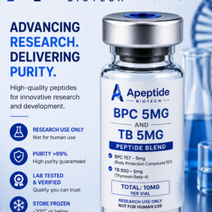 BPC 157 TB 500 Blend 5/5mg peptide vial for research